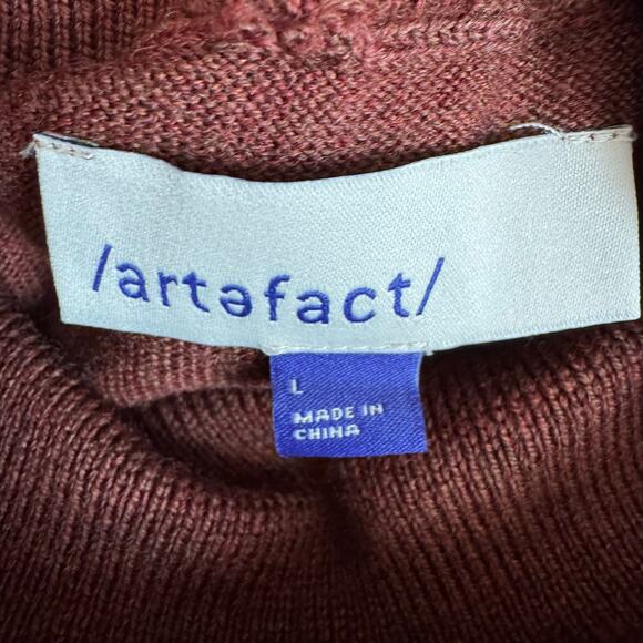 Artefact Turtleneck Sweater Knit Long Sleeve Pullover Rust NWT Men’s Large - Picture 7 of 8